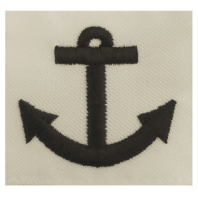 Vanguard NAVY RATING BADGE: SEAMAN APPRENTICE - WHITE CNT FOR DRESS UNIFORMS