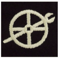Vanguard NAVY EMBROIDERED BADGE: FIREMAN APPRENTICE - BLUE SERGE