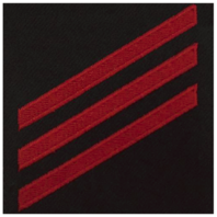 Vanguard NAVY E3 RATING BADGE FIREMAN - RED CHEVRONS ON BLUE SERGE