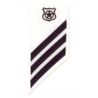 Vanguard NAVY E-3 COMBO RATE: MASTER AT ARMS ON WHITE DRESS UNIFORM