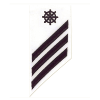 Vanguard NAVY E-3 COMBO RATE: QUARTERMASTER ON WHITE DRESS UNIFORM