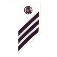 Vanguard NAVY E-3 COMBO RATE RELIGIOUS PROGRAM SPECIALIST ON WHITE DRESS UNIFORM