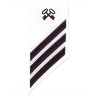 Vanguard NAVY E-3 COMBO RATE: LOGISTICS ON WHITE DRESS UNIFORM