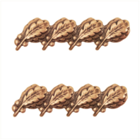 Vanguard RIBBON ATTACHMENTS: FOUR OAK LEAF CLUSTERS MOUNTED ON A BAR - BRONZE