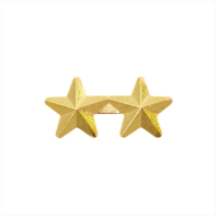 Vanguard RIBBON ATTACHMENTS: TWO STARS MOUNTED ON A BAR - 5/16 INCH, GOLD
