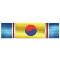 Vanguard Republic Of Korea War Service Ribbon Unit With Device