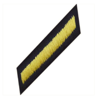 Vanguard ARMY SERVICE STRIPE HASH MARK: MALE - GOLD EMBROIDERED ON BLUE