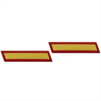 Vanguard MARINE CORPS SERVICE STRIPE: MALE - GOLD EMBROIDERED ON RED, SET OF 1
