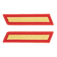 Vanguard MARINE CORPS SERVICE STRIPE: FEMALE - GOLD ON RED, SET OF 1