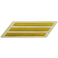 Vanguard NAVY ENLISTED HASH MARKS: GOLD LACE ON WHITE - SET OF 3