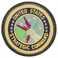 Vanguard PATCH: UNITED STATES STRATEGIC COMMAND - LEATHER WITH HOOK CLOSURE