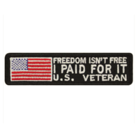Vanguard VETERAN PATCH: FREEDOM ISN'T FREE