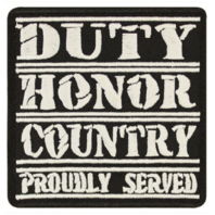 Vanguard VETERAN PATCH: DUTY HONOR COUNTRY
