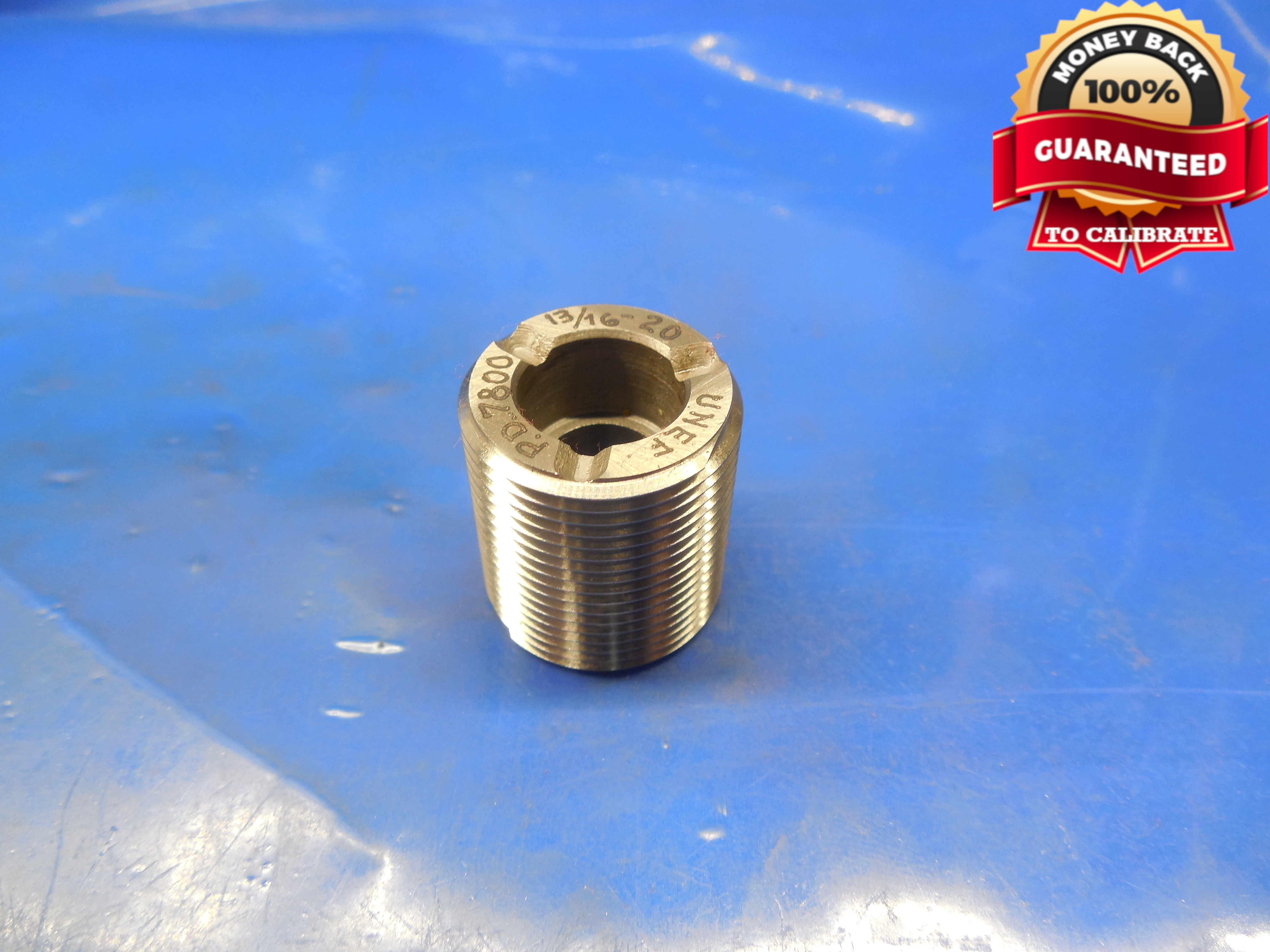 13/16 20 UNEF 2B OR 3B TRILOCK THREAD PLUG GAGE .8125 GO ONLY P.D