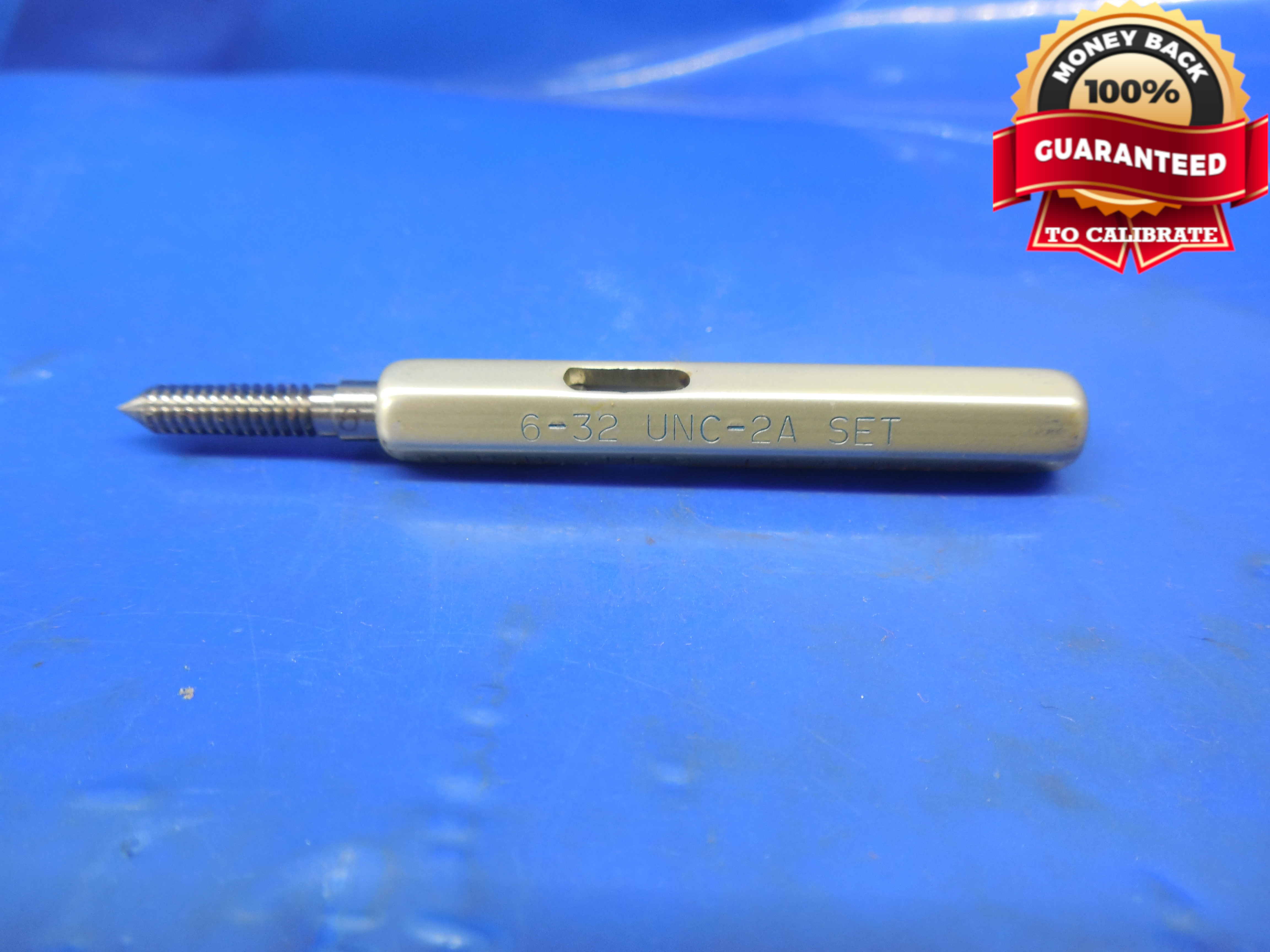 6 32 UNC 2A SET THREAD PLUG GAGE #6 .138 GO ONLY P.D. = .1169 6-32 ...