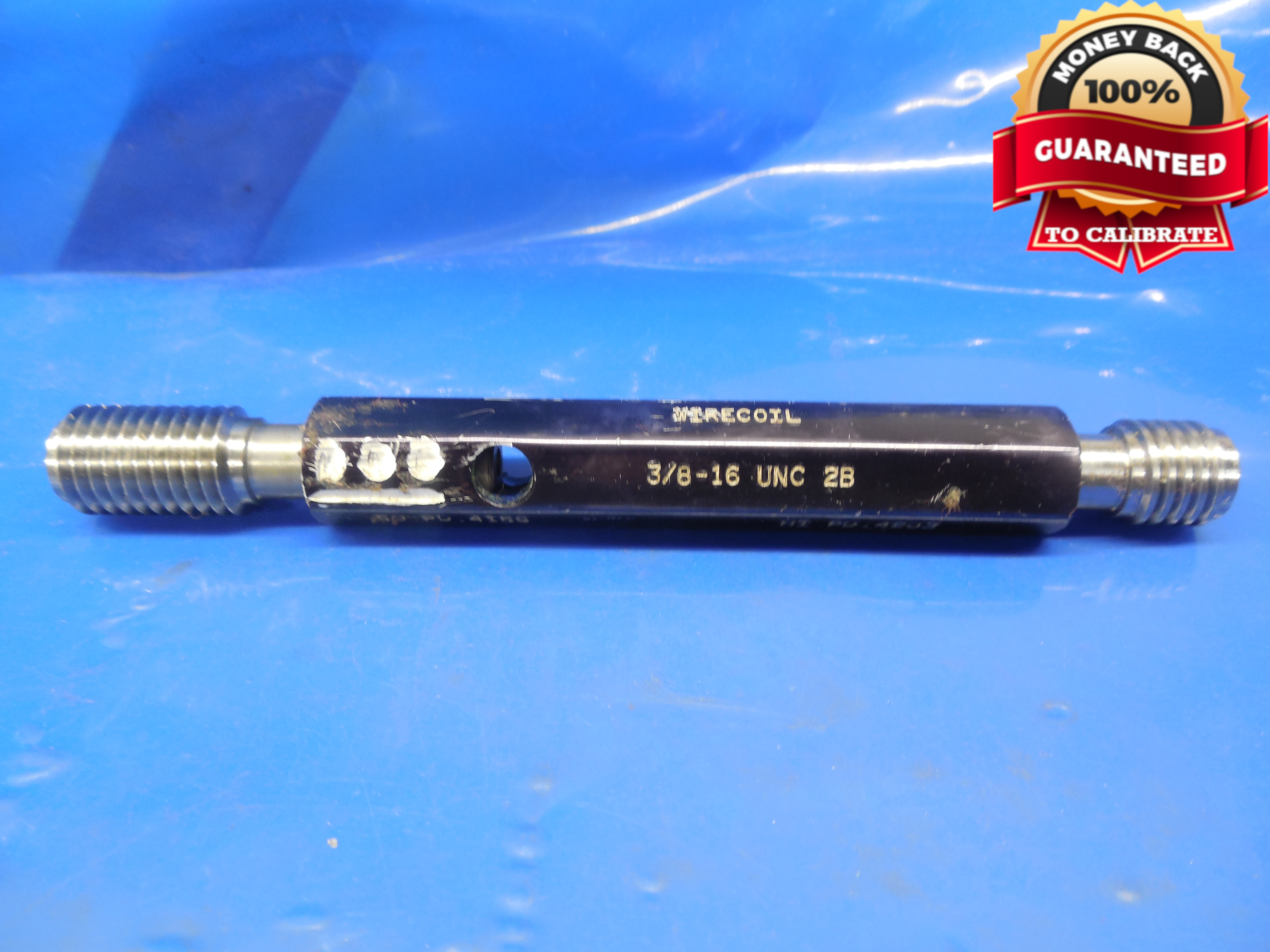 3 8 16 Unc 2b Sti Helicoil Thread Plug Gage 375 Go No Go P D S 4156 43 Ebay