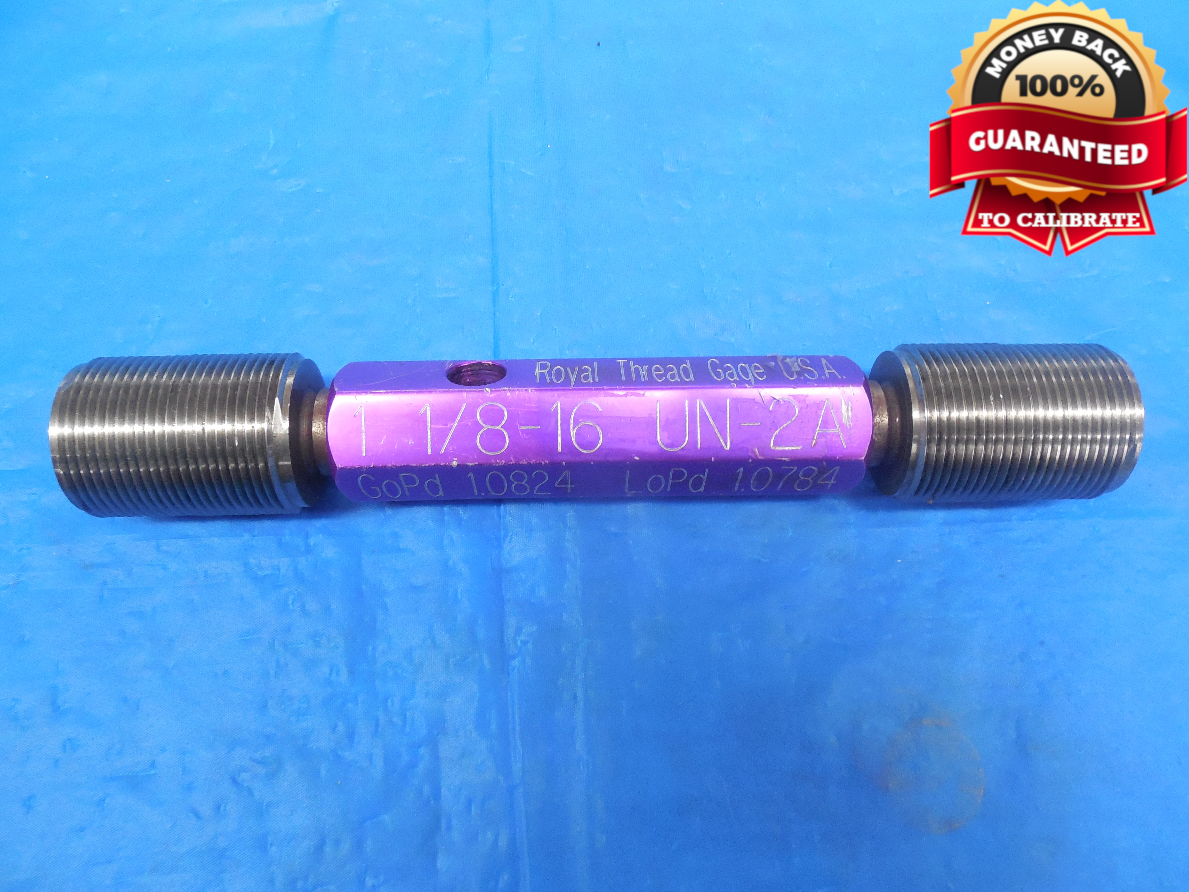 1-1-8-16-un-2a-special-set-thread-plug-gage-1-125-go-no-go-pd-s-1-0824
