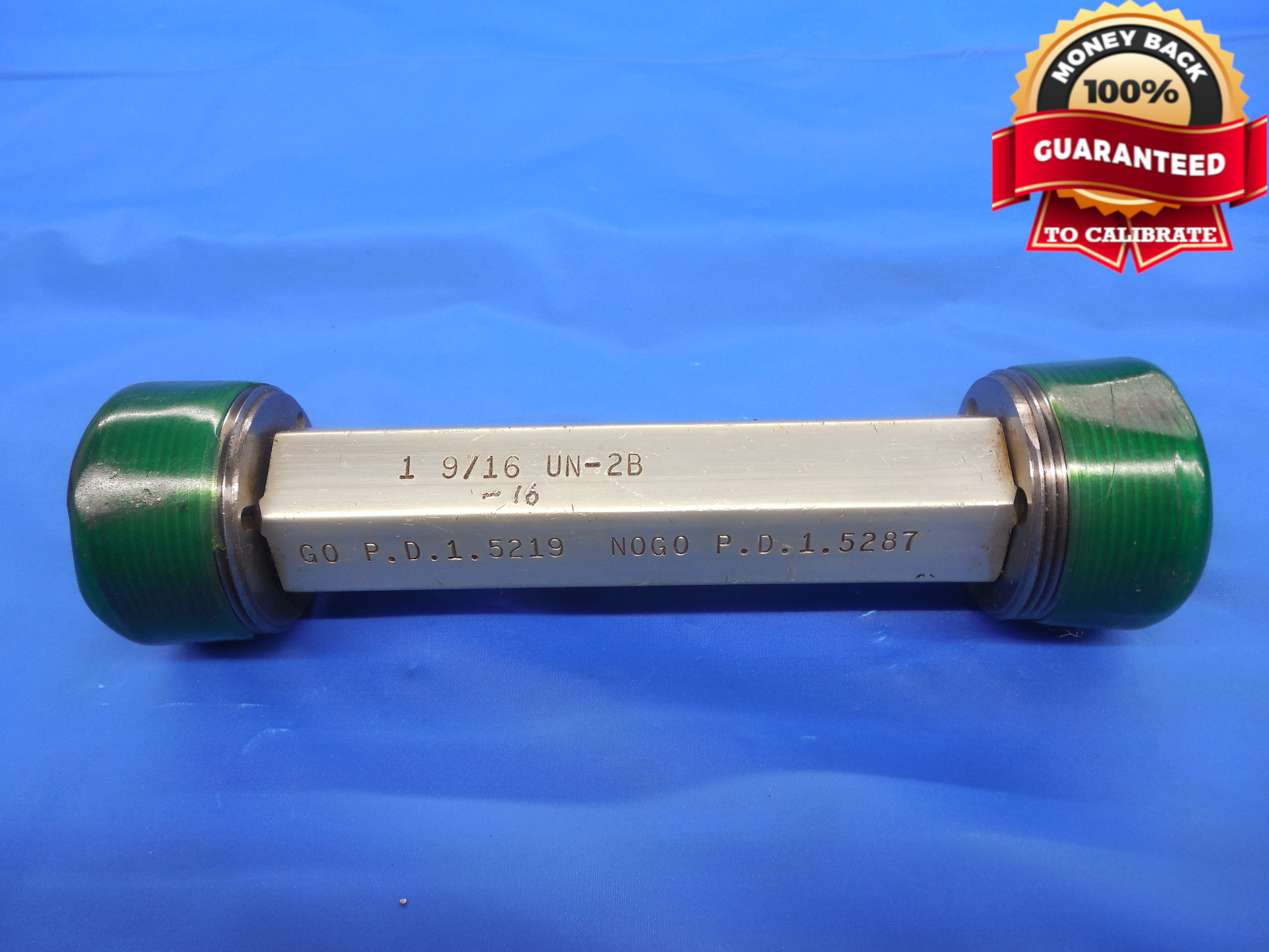 1 9 16 16 Un 2b Thread Plug Gage 1 5625 Go No Go P D S 1 5219 1 5287 N 2b Ebay