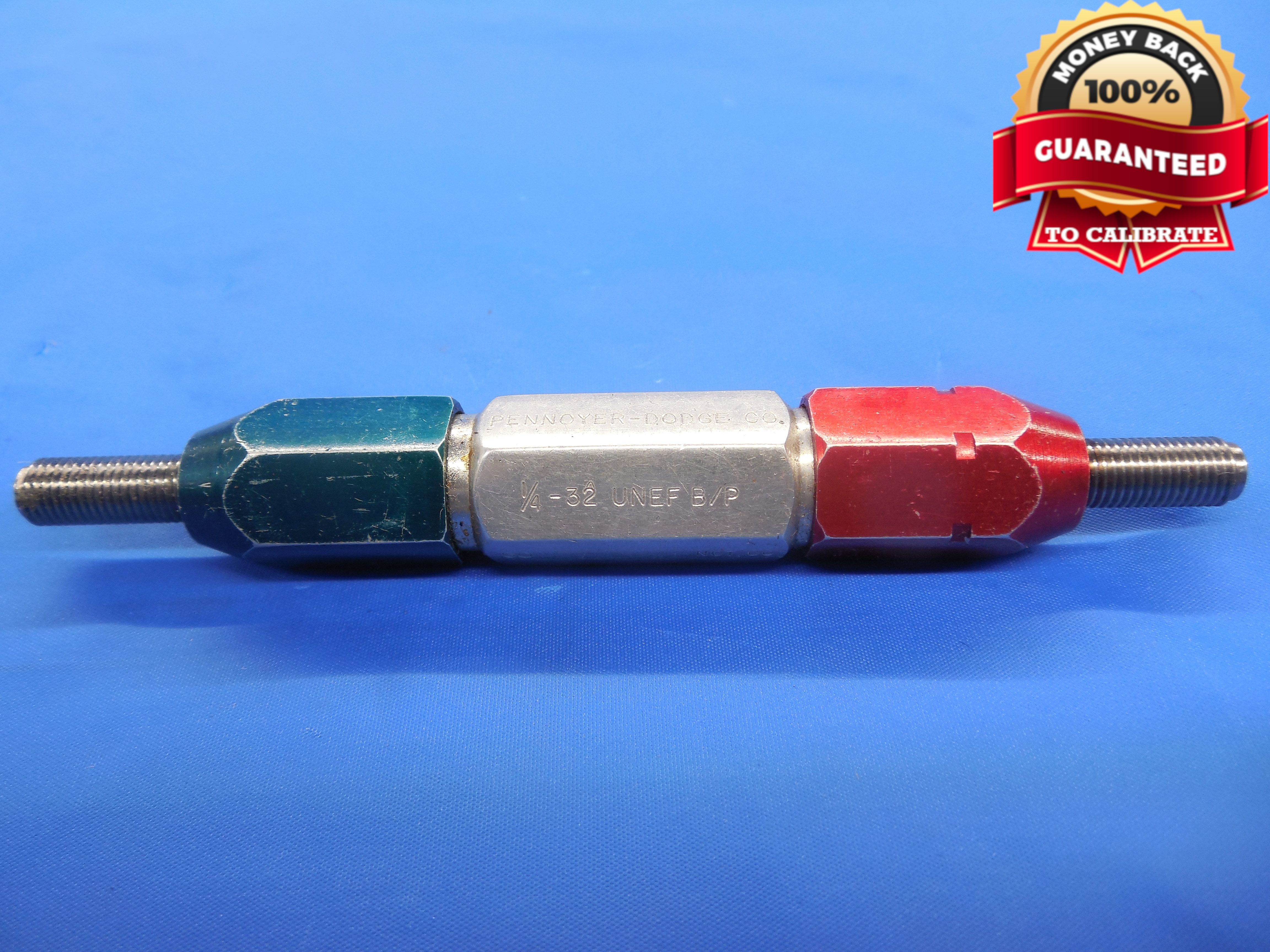 1/4 32 UNEF BEFORE PLATE THREAD PLUG GAGE .25 GO NO GO PD'S = .2317