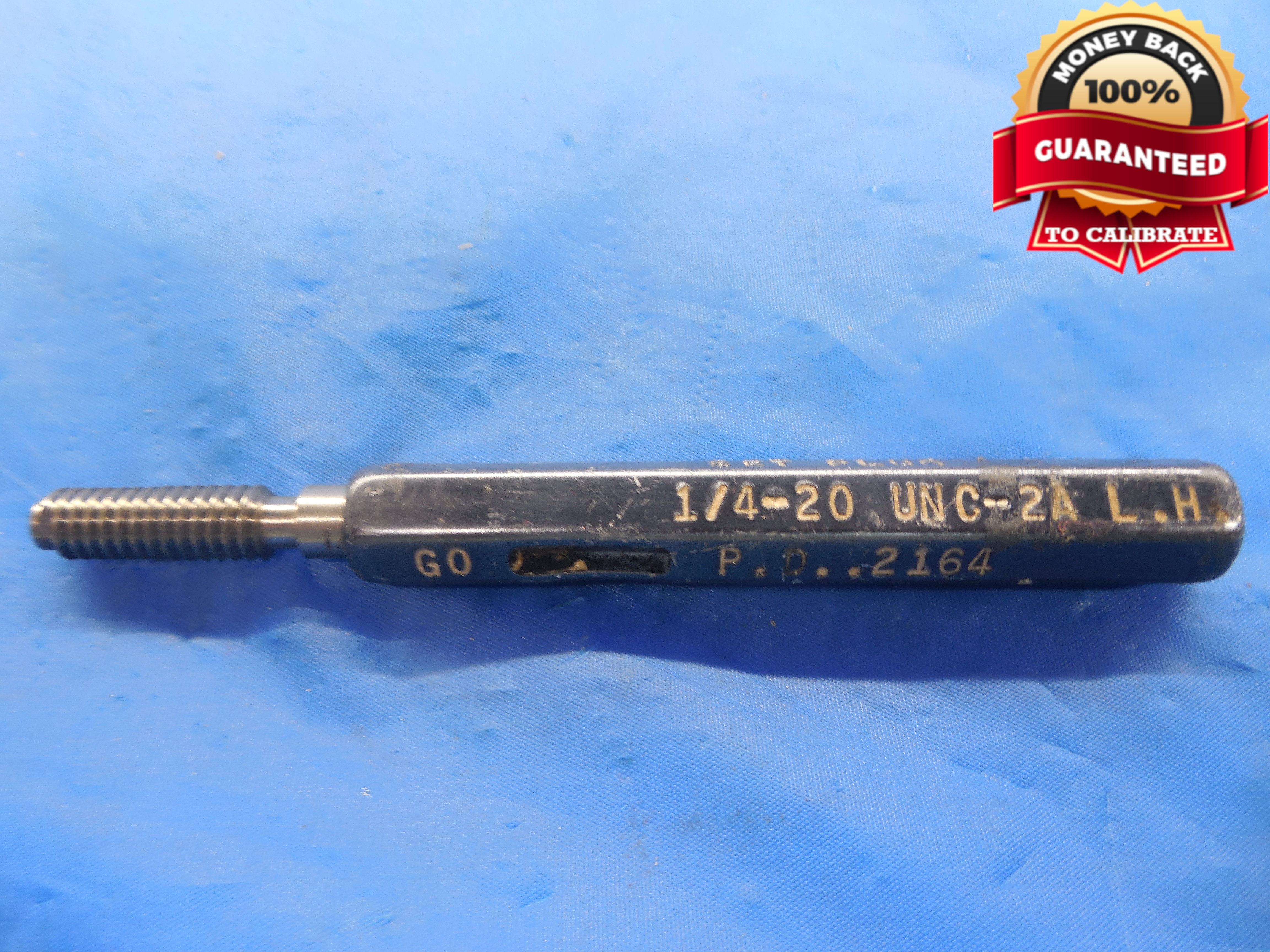 1 4 Unc 2a Left Hand Set Thread Plug Gage 25 Go Only P D 2164 L H Tool Ebay