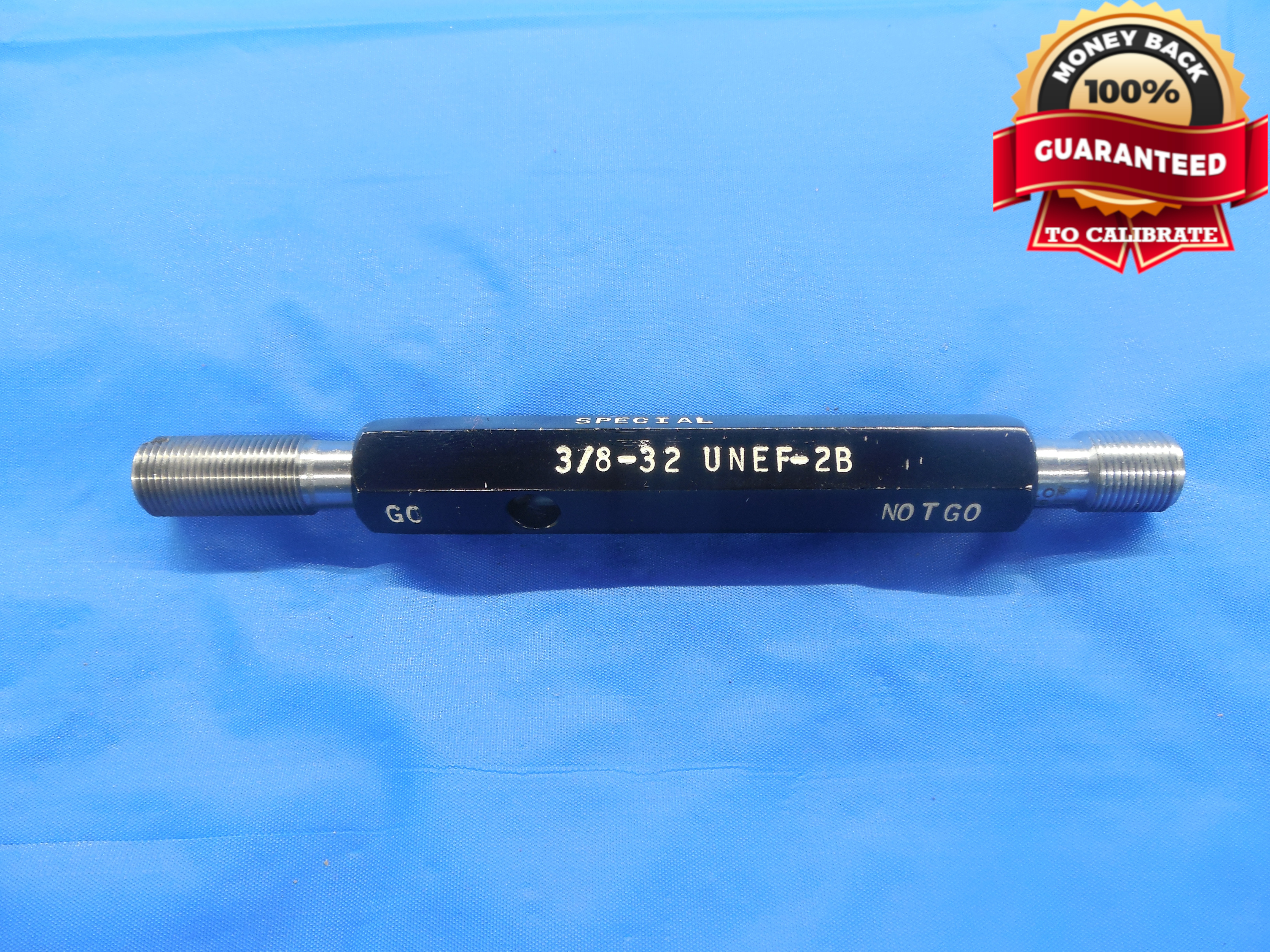 3 8 32 UNEF 2B SPECIAL THREAD PLUG GAGE 375 GO NO GO P D S 3556 