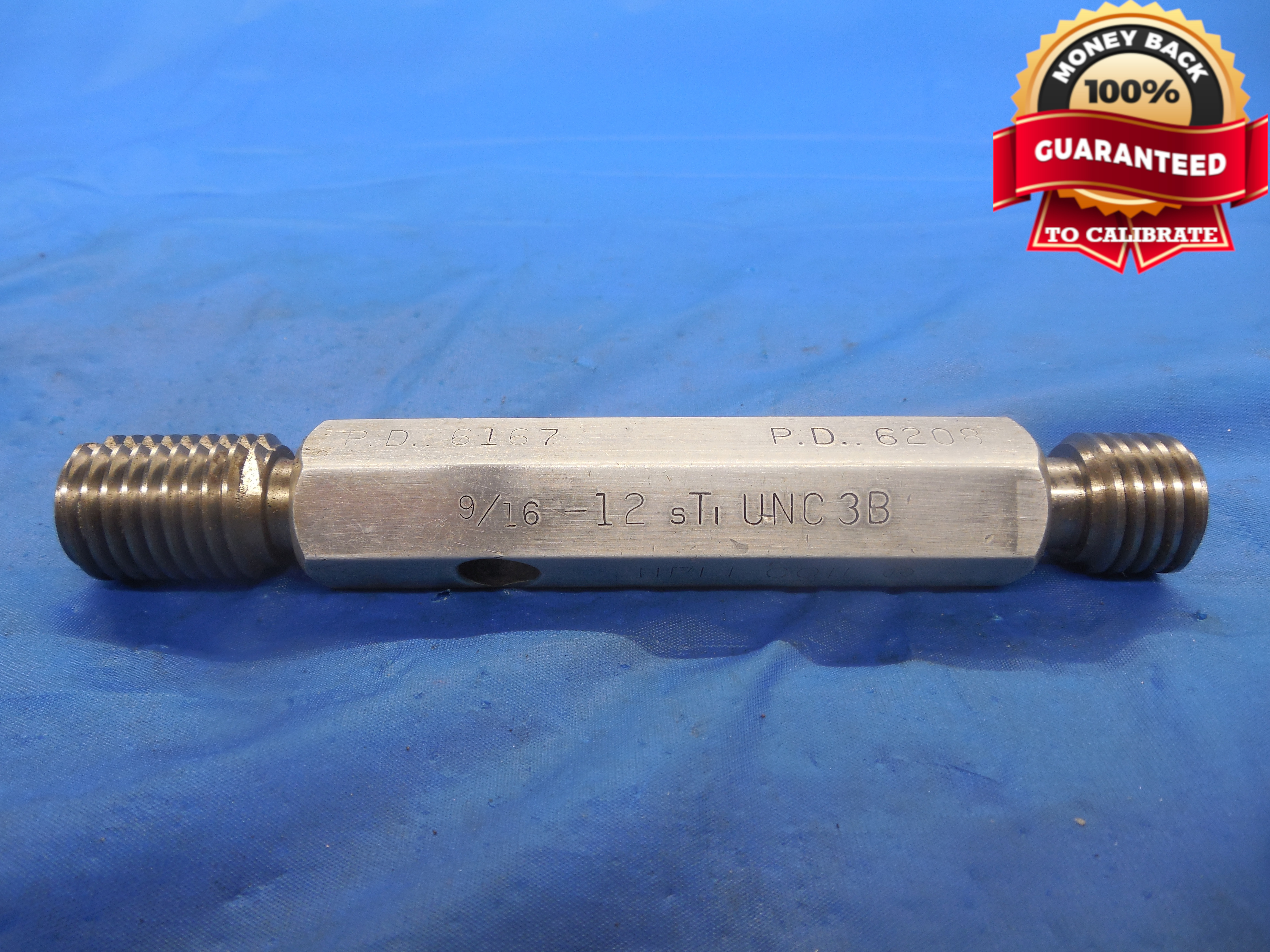 9/16 12 UNC 3B STI HELICOIL THREAD PLUG GAGE .5625 GO NO GO PD'S