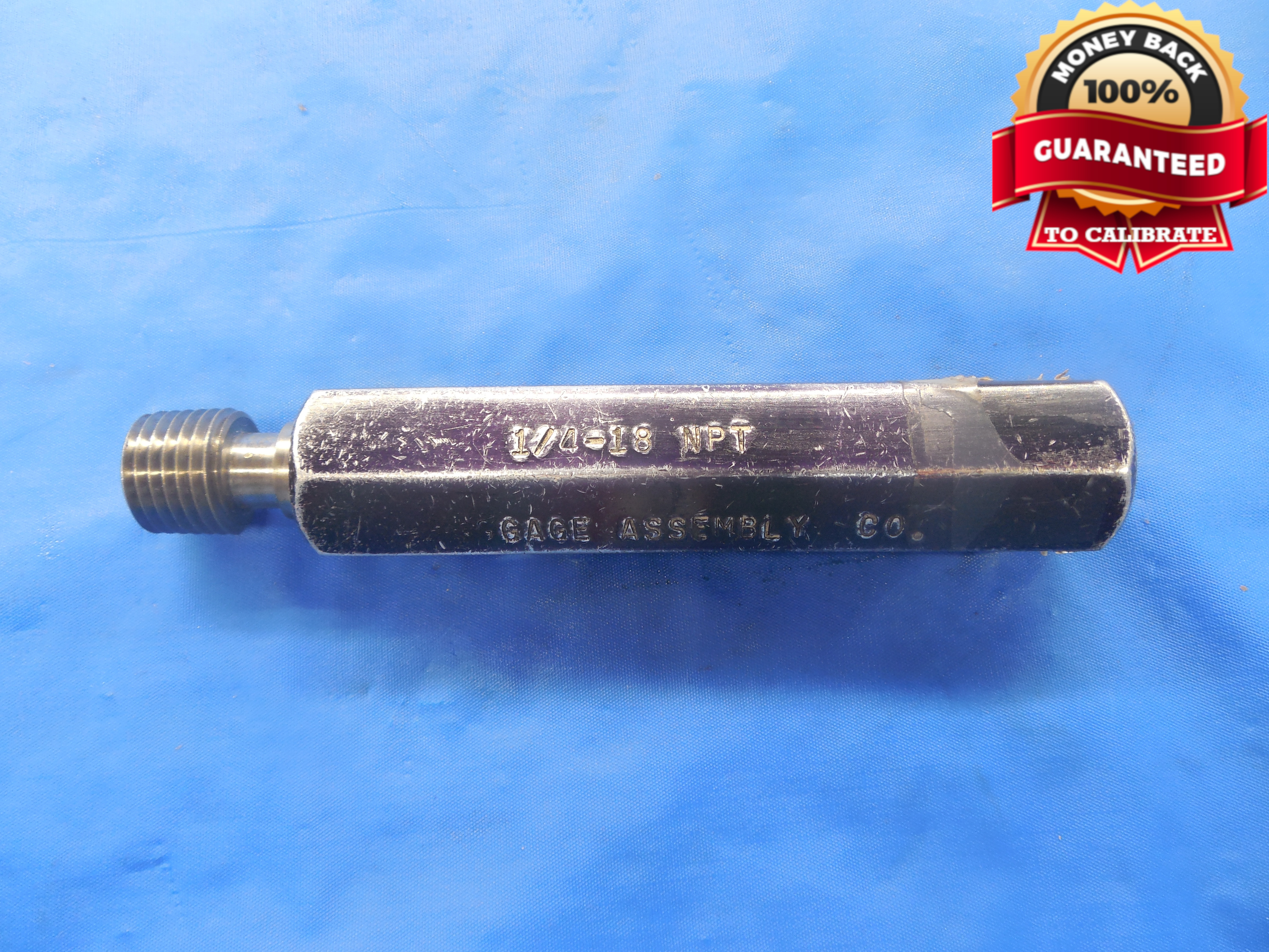 1/4 18 NPT L1 PIPE THREAD PLUG GAGE .25 1/4"18 INSPECTION TOOL eBay