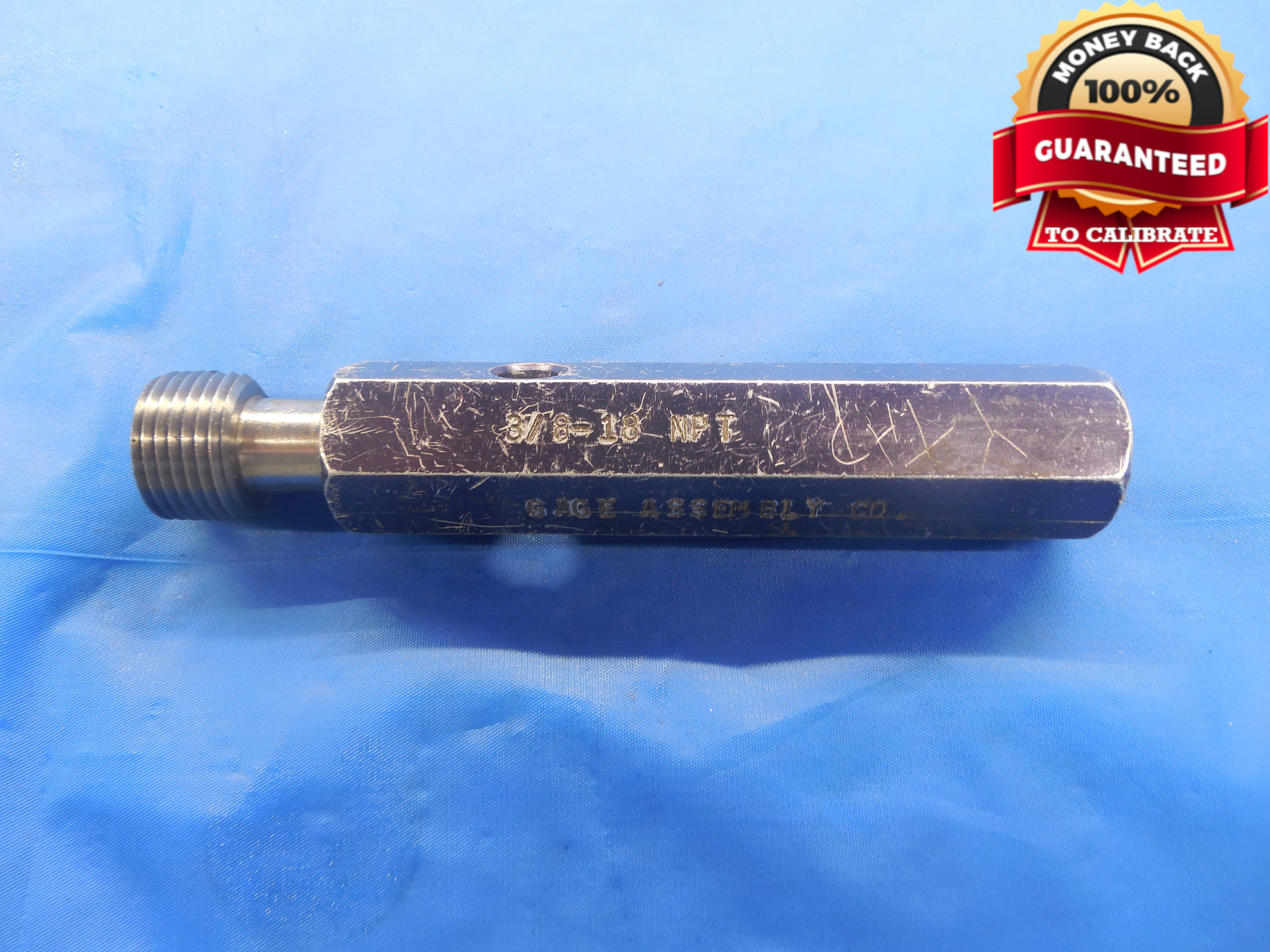 3/8 18 NPT L1 PIPE THREAD PLUG GAGE .375 TAPER INSPECTION eBay