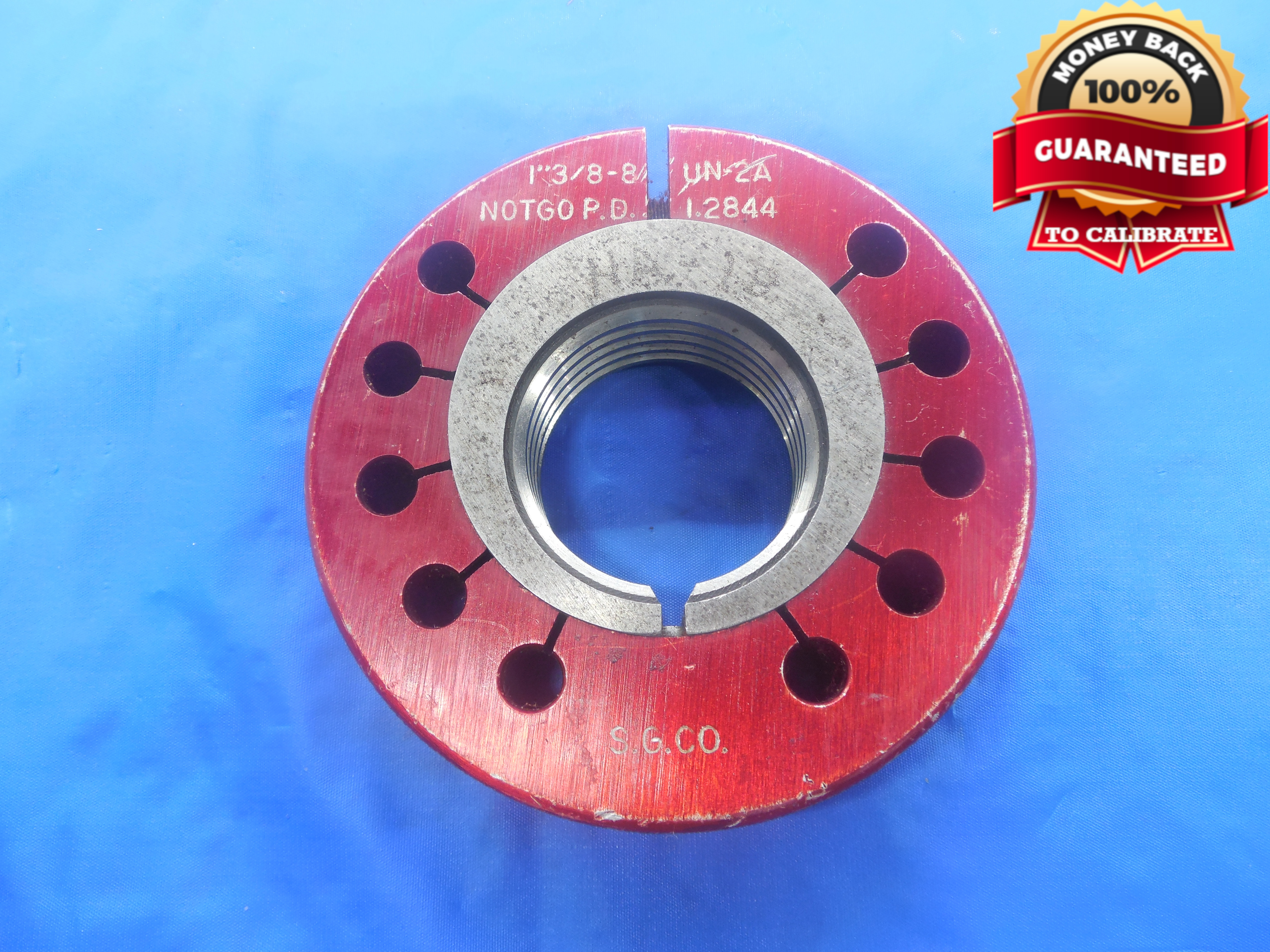 1 3 8 8 Un 2a Thread Ring Gage 1 375 No Go Only P D 1 2844 N 2a 1 3 8 8 Tool Ebay