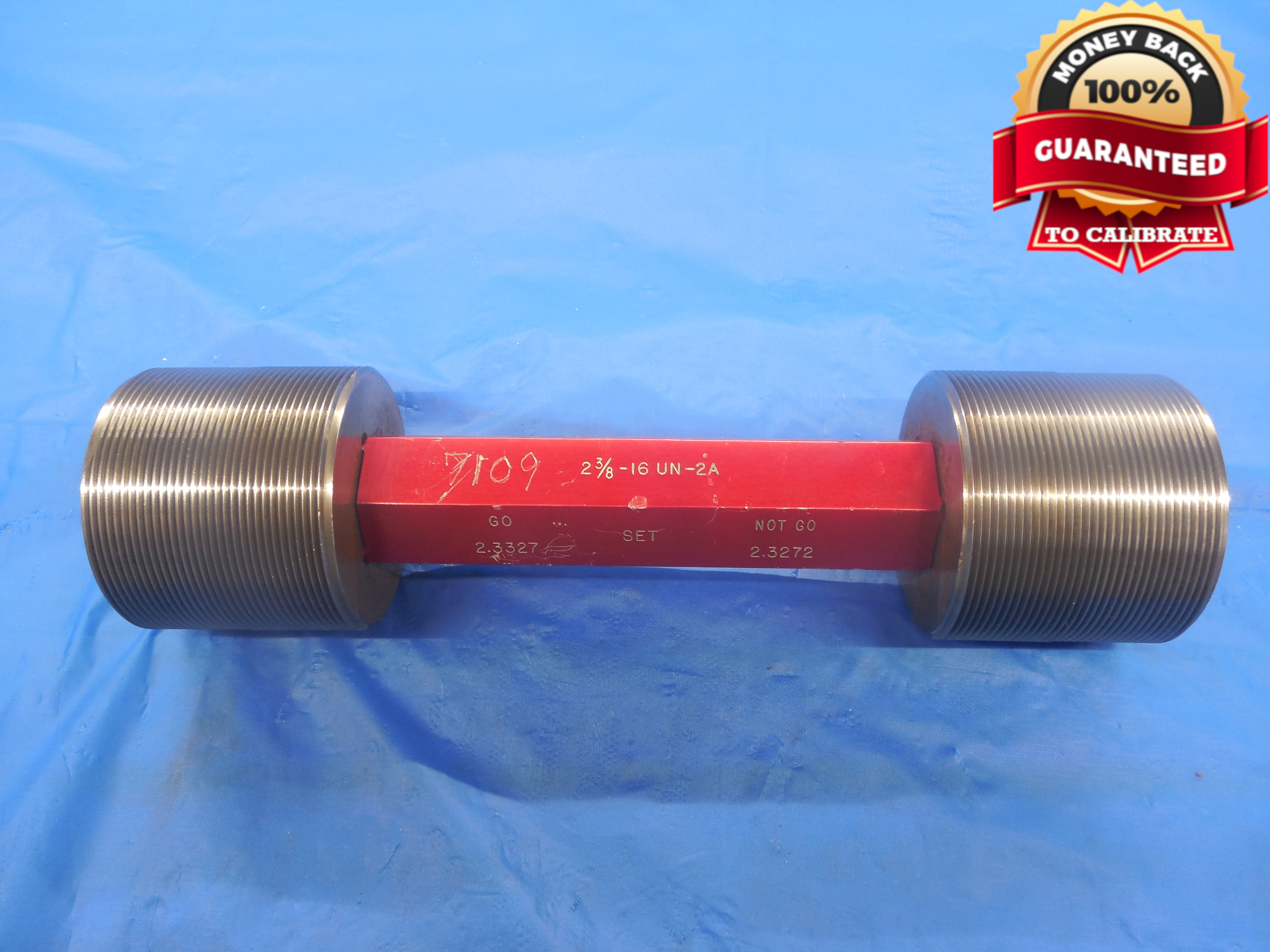 2 3 8 16 UN 2A SET THREAD PLUG GAGE 2 375 GO NO GO P D S 2 3327 2 
