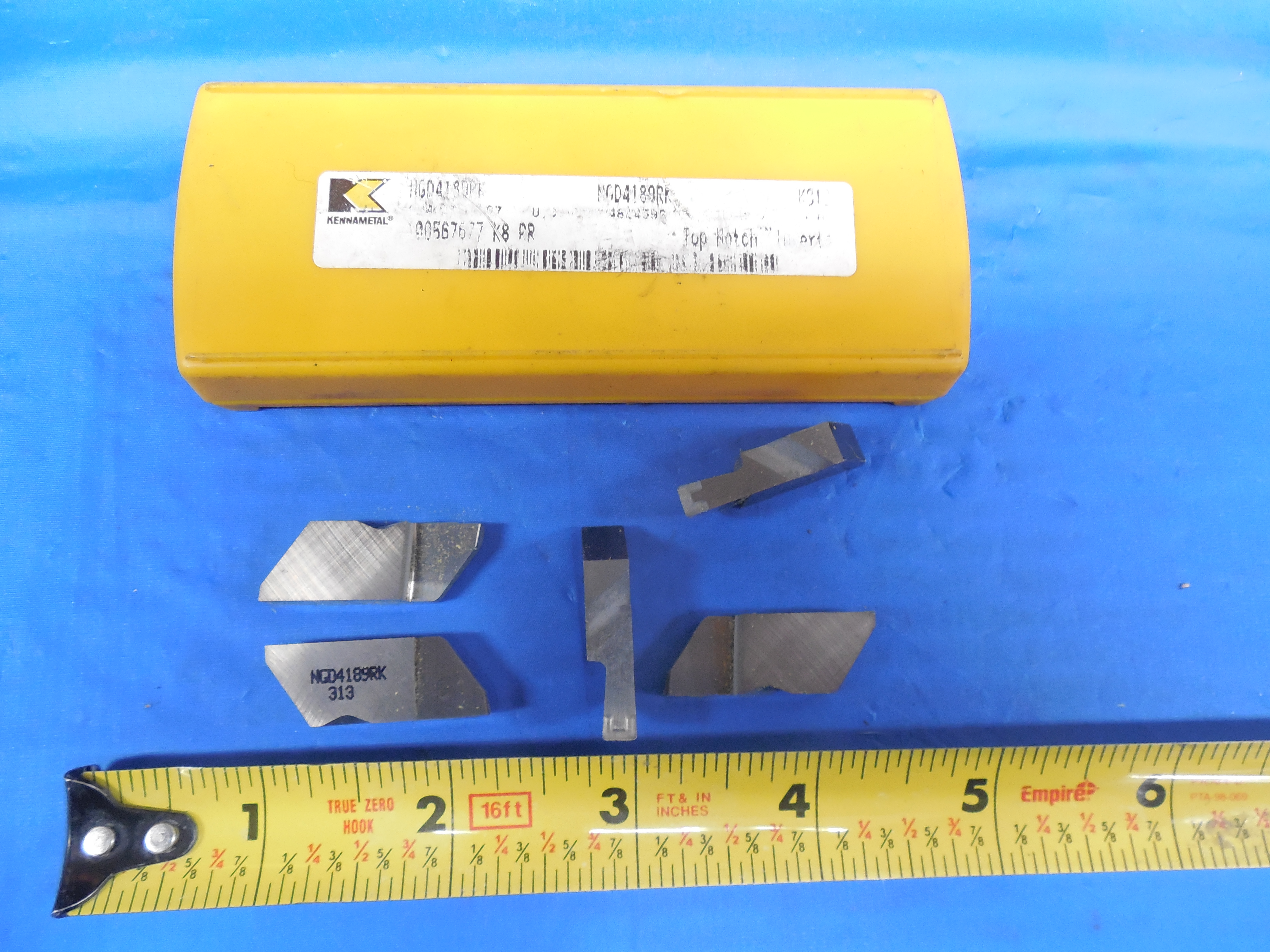 5pcs NEW KENNAMETAL NGD4189RK K313 CARBIDE GROOVING INSERT TOP NOTCH eBay