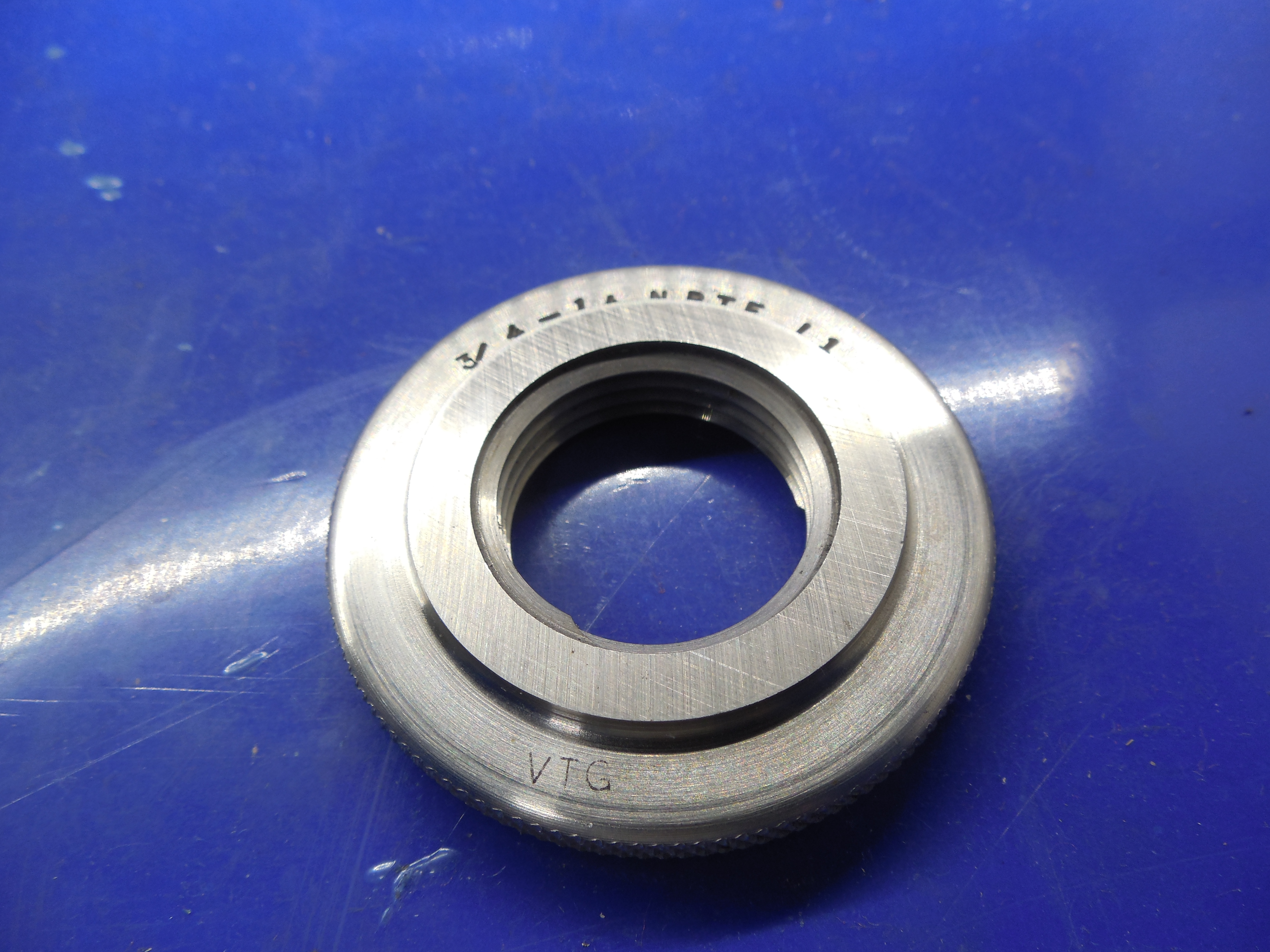CERTIFIED 3/4 14 NPTF L1 PIPE THREAD RING GAGE .75 .75014 N.P.T.F. L1