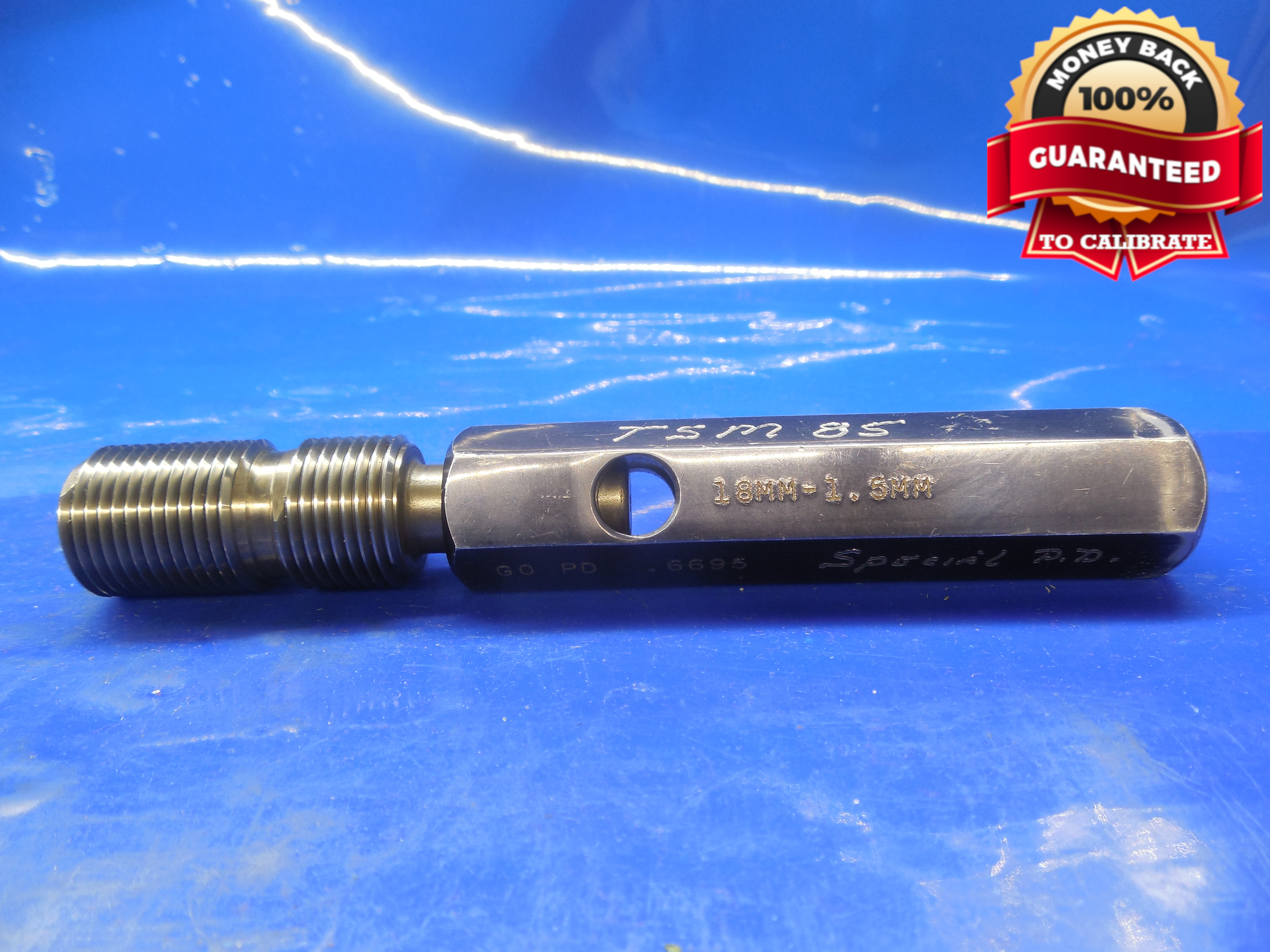 M18 X 1.5 METRIC HILO SPECIAL SET THREAD PLUG GAGE 18.0 GO ONLY P.D. = .6695 eBay