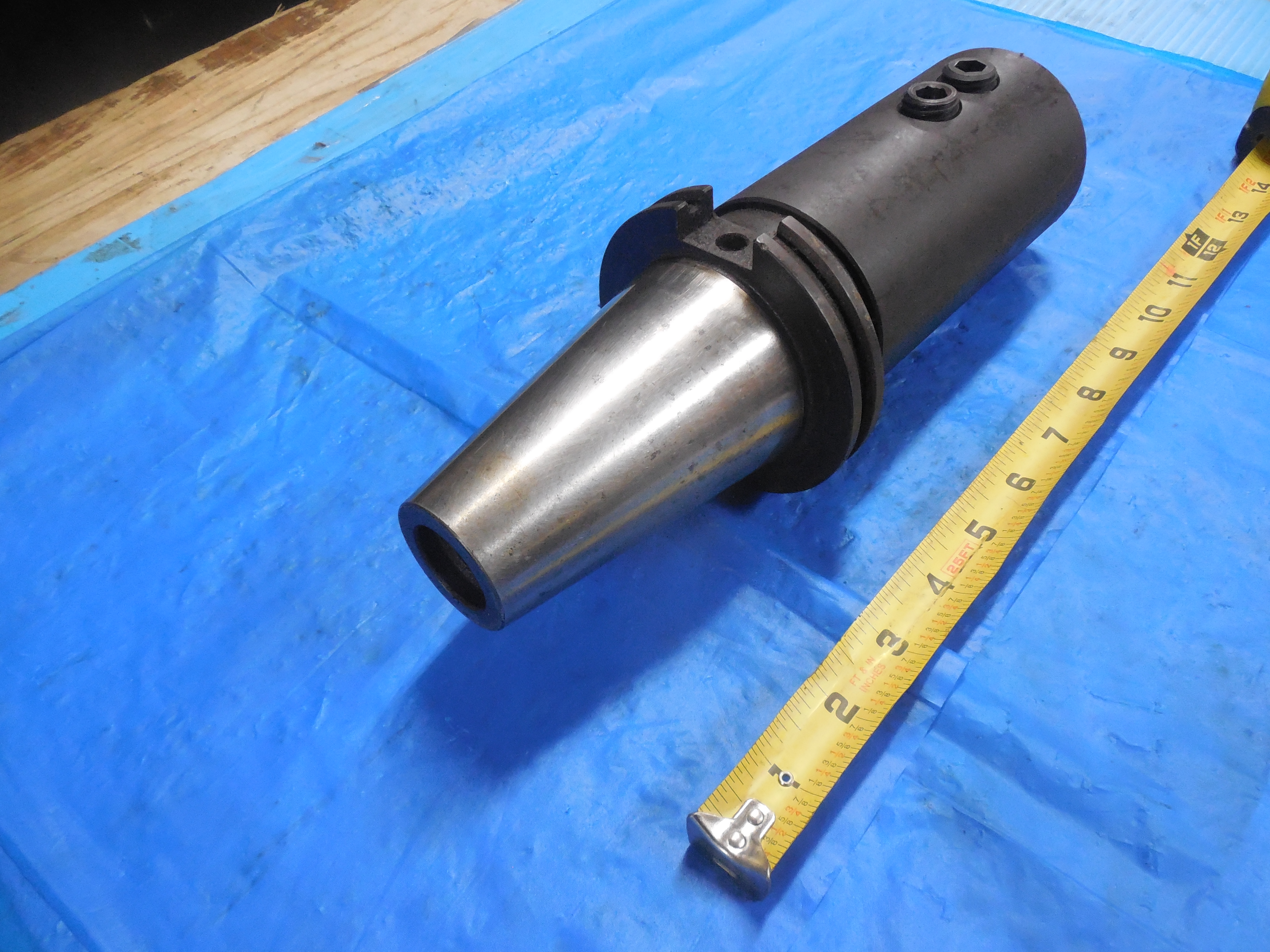 LYNDEX CAT 50 1 1/2 DIA I.D. EXTRA LONG SOLID END MILL TOOL HOLDER 1.5