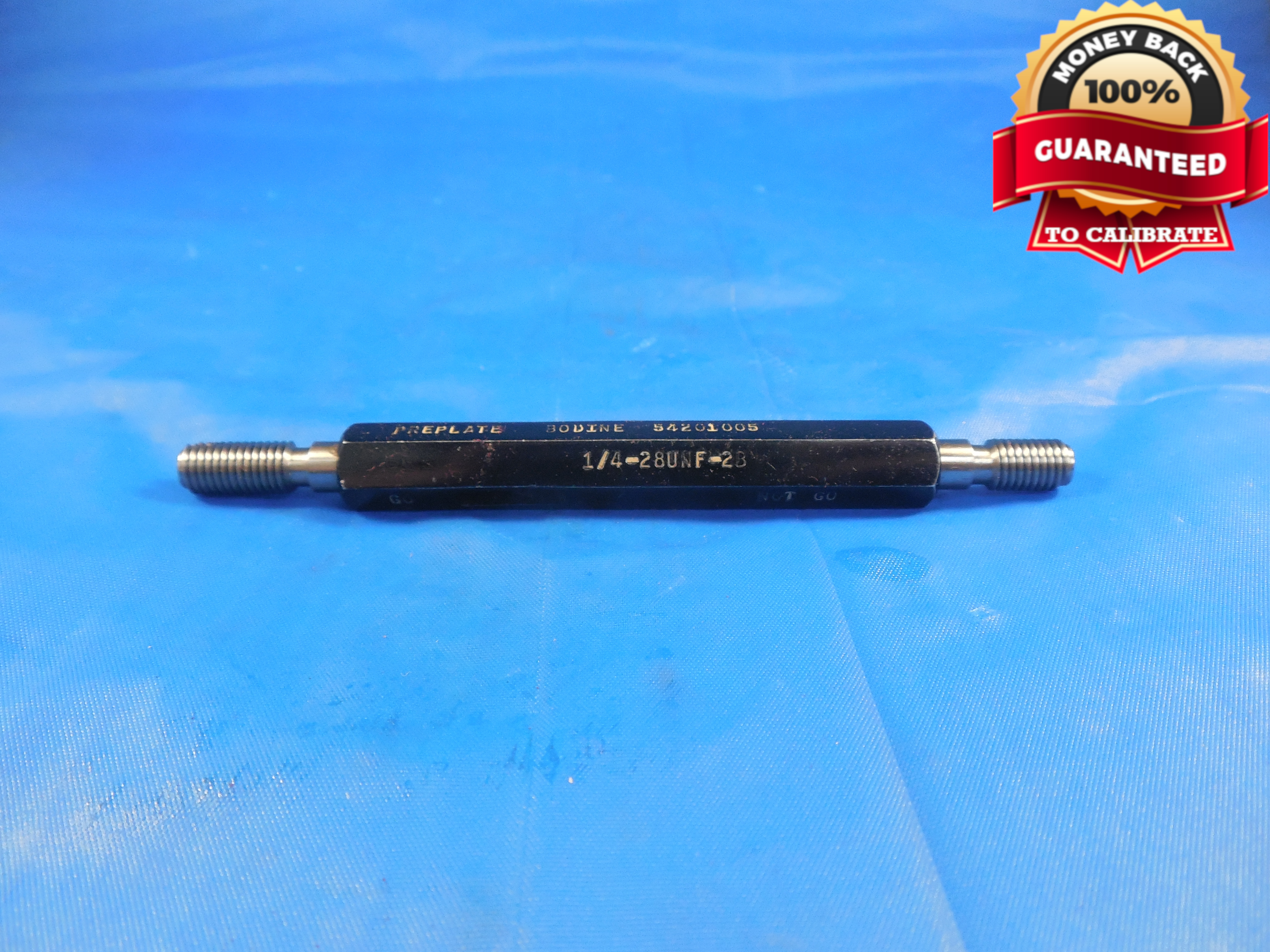 1 4 28 UNF 2B PREPLATE THREAD PLUG GAGE 25 GO NO GO P D S 2280 2323 1 4 28 EBay
