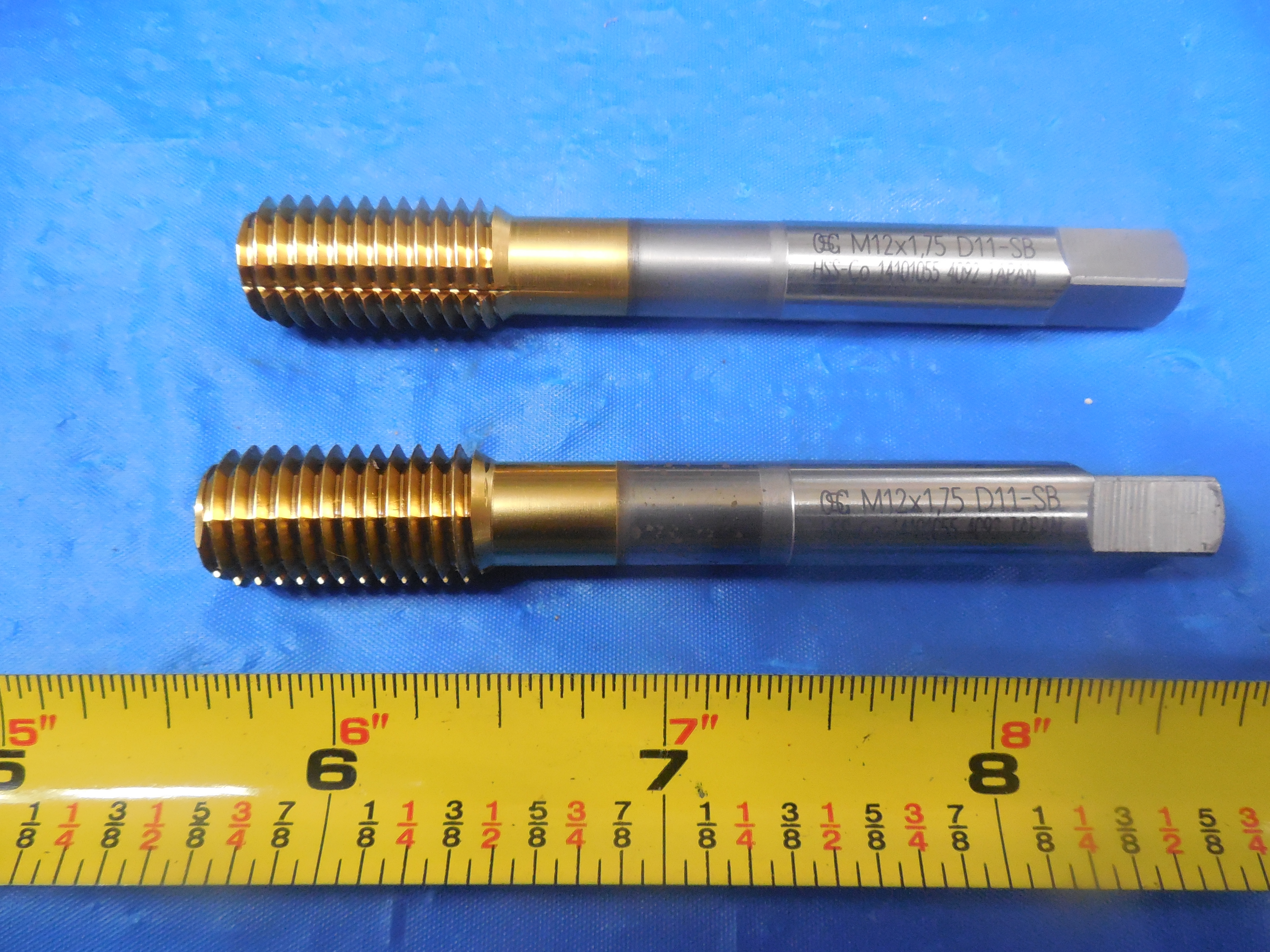 2pcs NEW OSG M12 X 1.75 D11 HSS THREAD FORMING TAP TiN COATED HYPRO