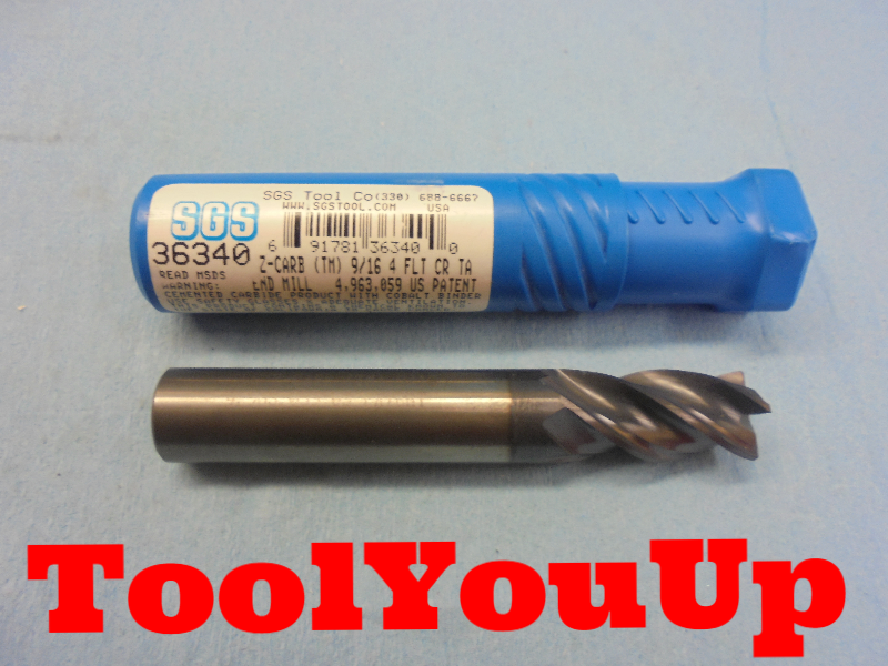 New 5 Pcs 1//8/" 4-Flute Carbide End Mill Center Cutting made by Titan USA