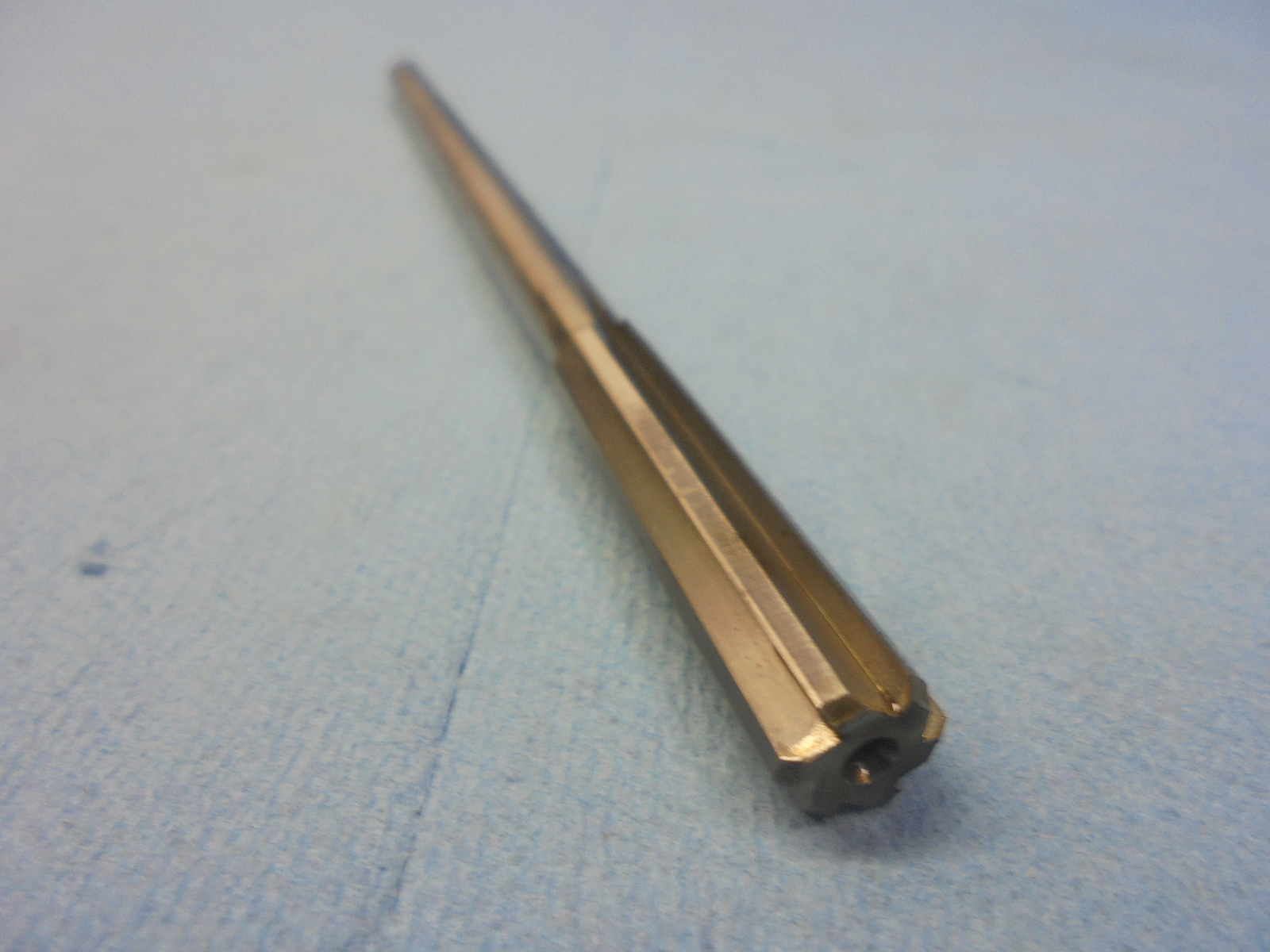 NEW ALVORD POLK TOOL .3835 DIA HSS 6 FLUTE STRAIGHT REAMER 1270