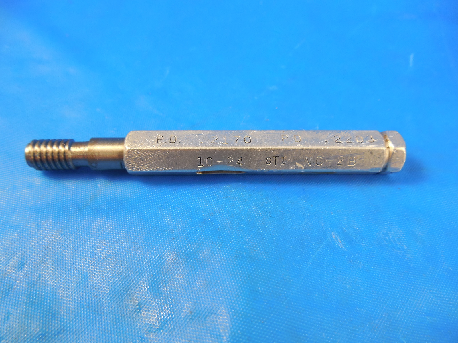 10 24 NC 2B STI HELICOIL THREAD PLUG GAGE 10 GO ONLY P.D.= .2170