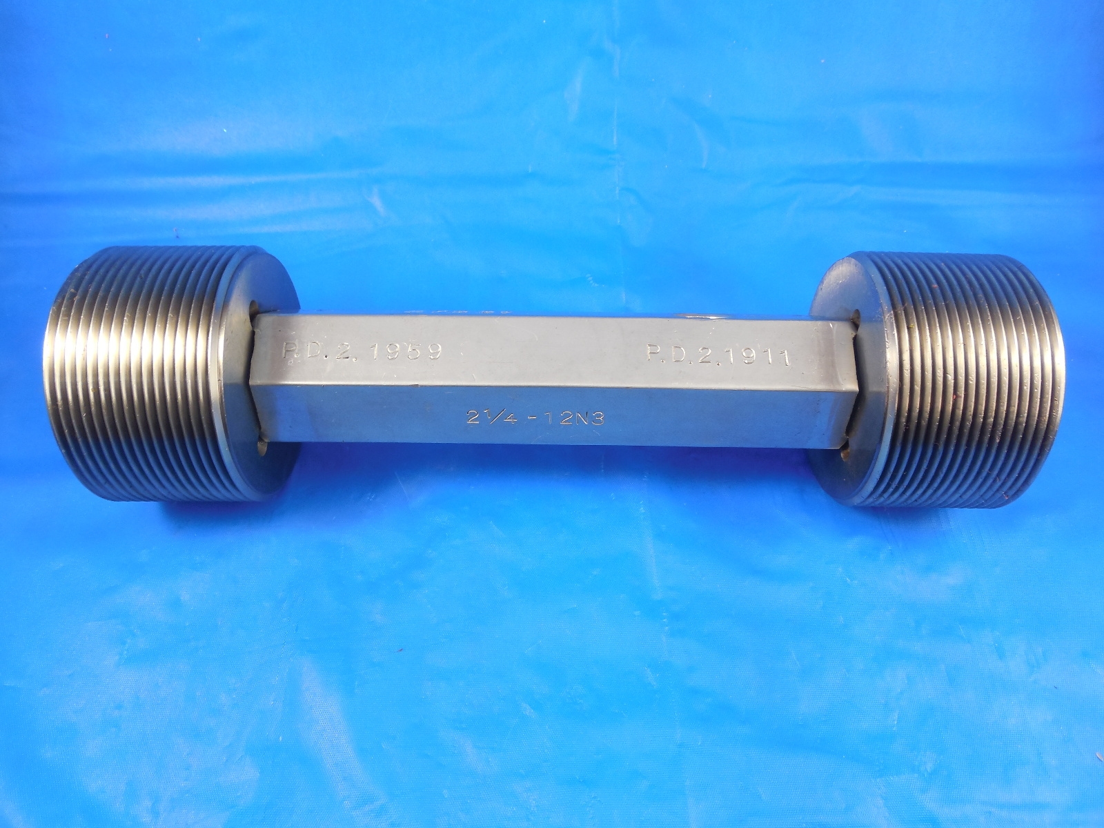 2 1 4 12 N 3 SET THREAD PLUG GAGE 2 25 GO NO GO P D S 2 1959 2 