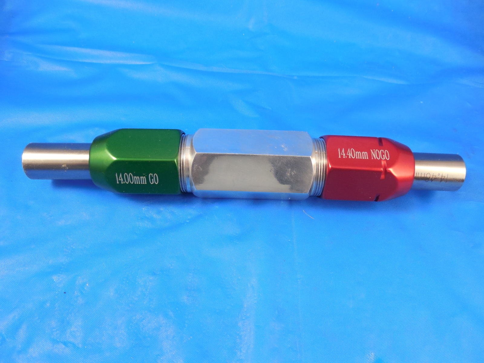 14.00 & 14.40 CLASS Z METRIC SMOOTH PIN PLUG GAGE GO NO GO 14MM ONSIZE