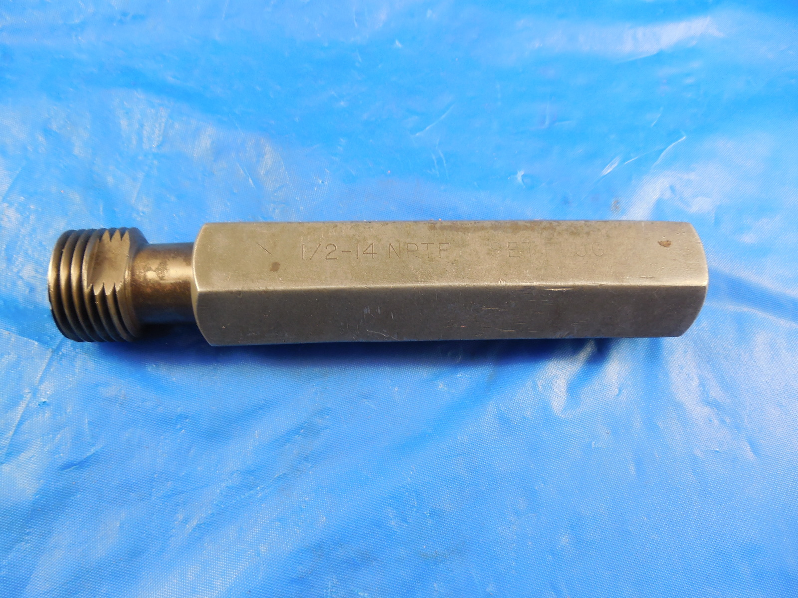 BUDGET 1/2 14 NPTF SET PIPE THREAD PLUG GAGE .5 N.P.T.F. INSPECTION