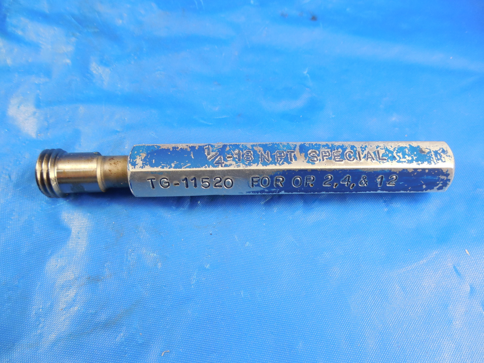 1/4 18 NPT SPECIAL PIPE THREAD PLUG GAGE .25 N.P.T. MACHINE INSPECTION TOOL eBay