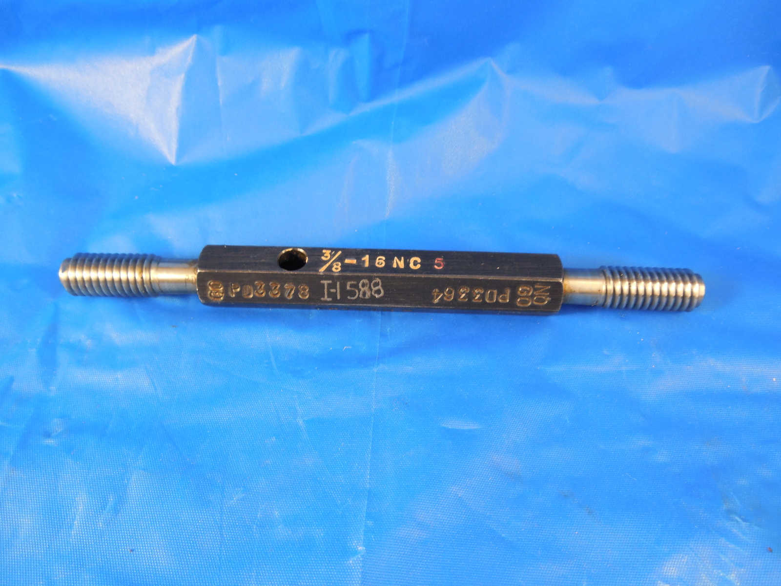 1PC 3//8 24 NF3 GO NO GO THREAD PLUG GAGE .375 P.D./'S .3479 .3503 INSPECTION TOOL