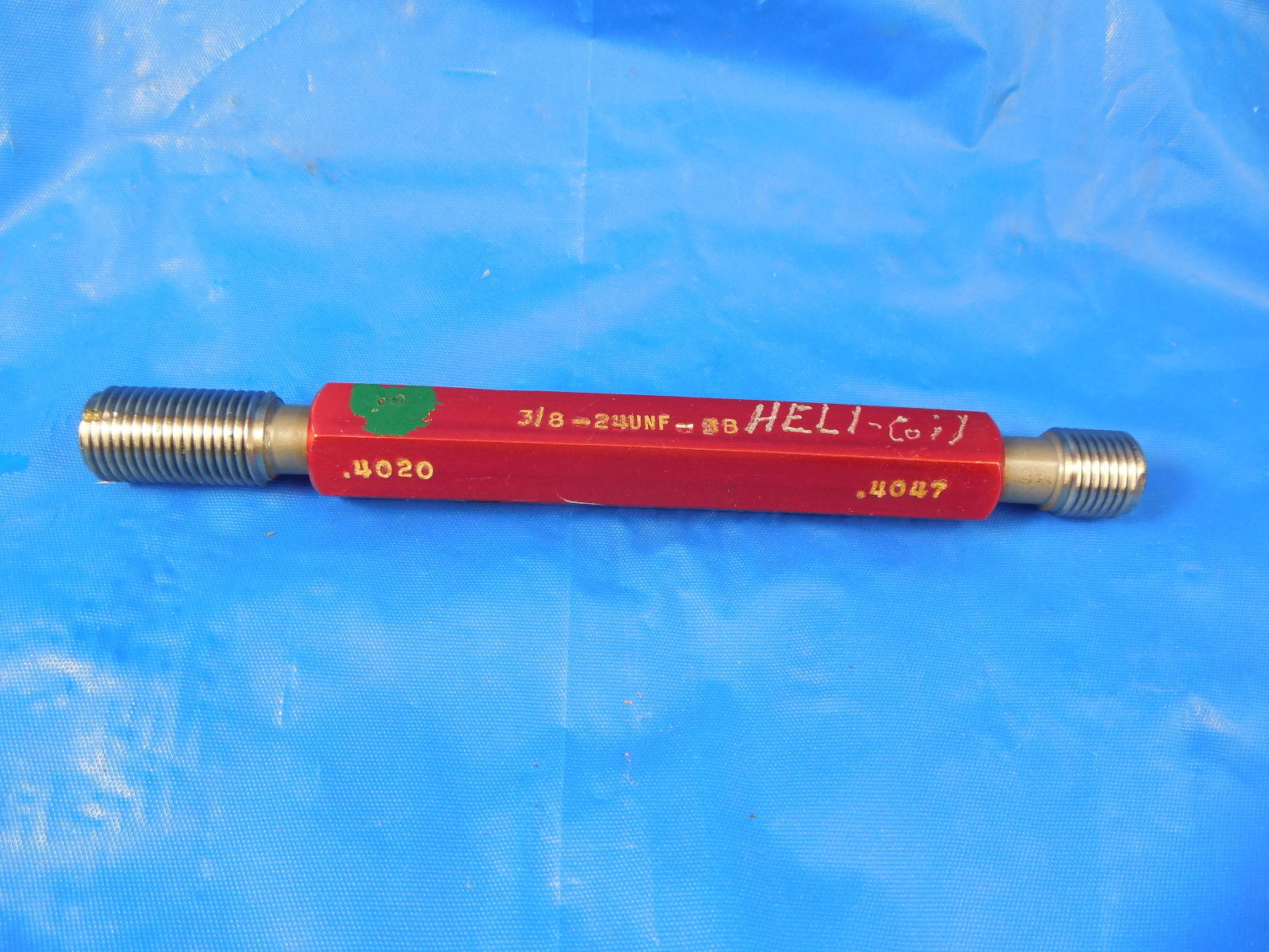 3/8 24 UNF 3B STI HELICOIL THREAD PLUG GAGE .375 GO NO GO P.D.S = .4020 & .4047 eBay