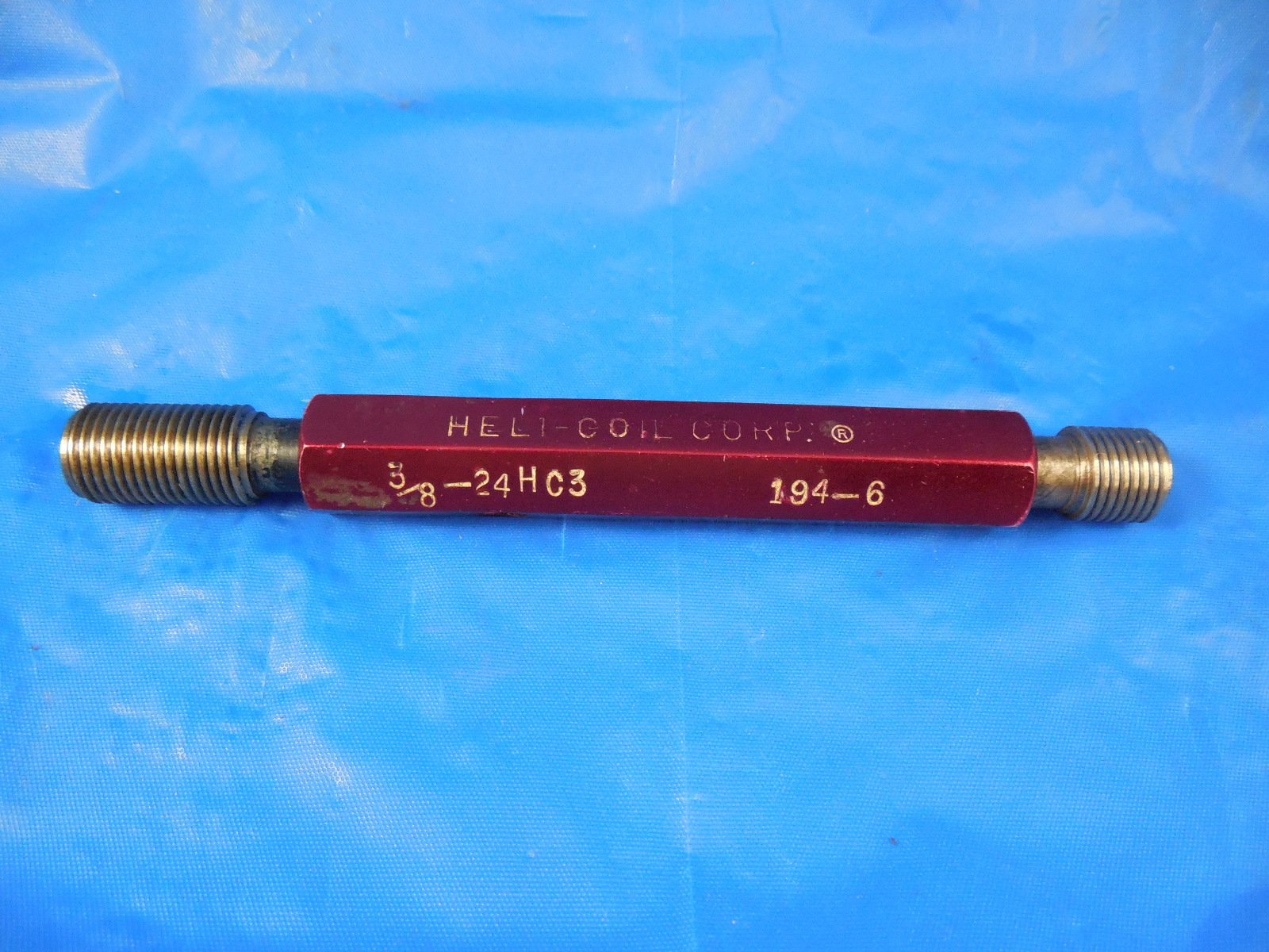 5/8 24 STI HELICOIL THREAD PLUG GAGE .625 GO NO GO P.D.S = .4020