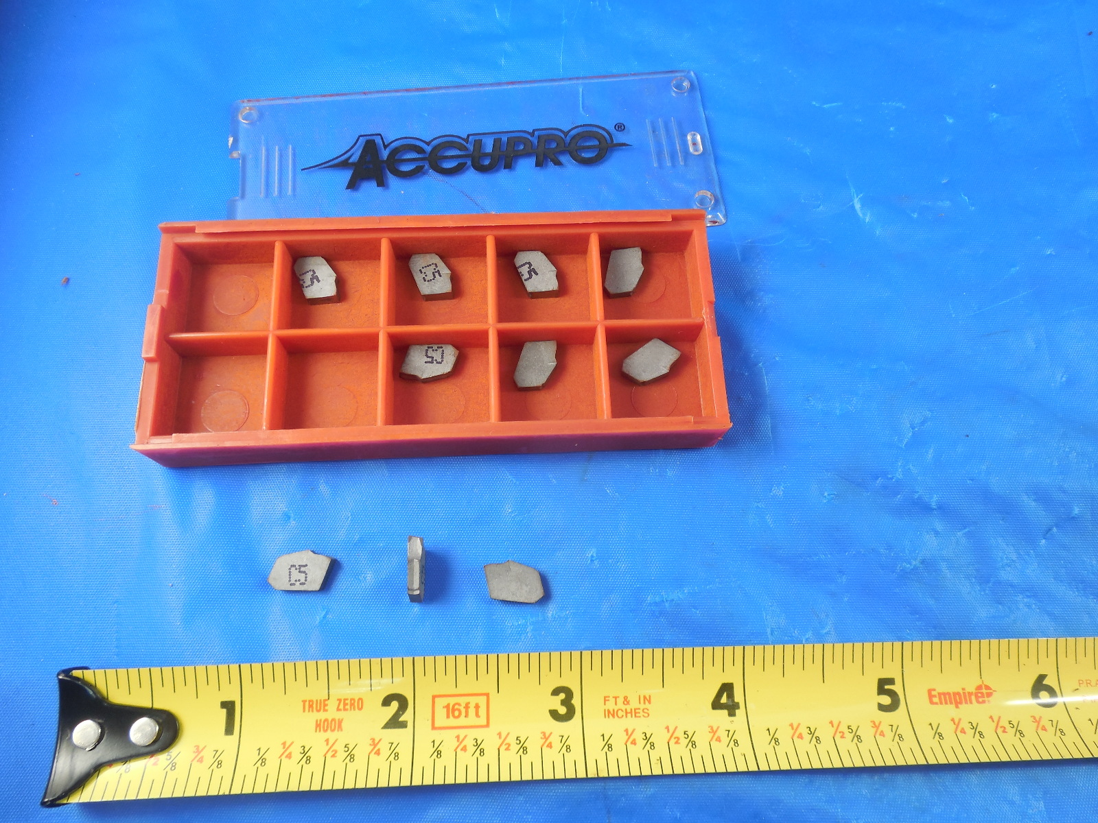 10 PCS NEW ACCUPRO CARBIDE CUT OFF PARTING INSERTS AGTL 2.48C5 104598