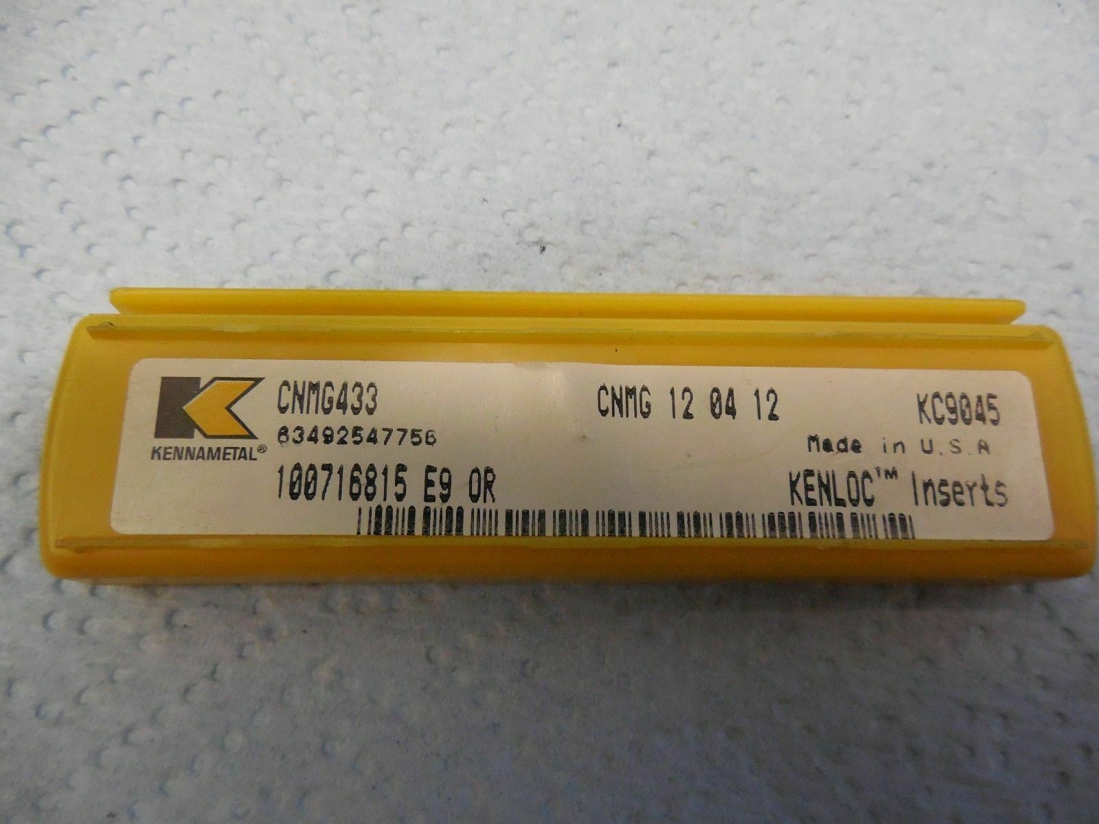 5PCS NEW KENNAMETAL CNMG 433 KC950 12 04 12 CARBIDE INSERTS METALWORKING TOOLING
