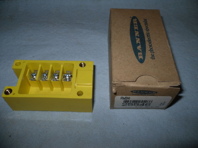 New Banner Engineering Wiring Base Block Rwb4 25546 Machine Shop