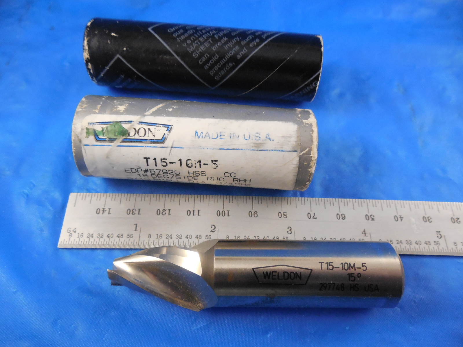 New! 27//64/"Dia x 1/"LOC x 4-1//8/"OAL 4Flt Free Shipping! USA DE HSS End Mill